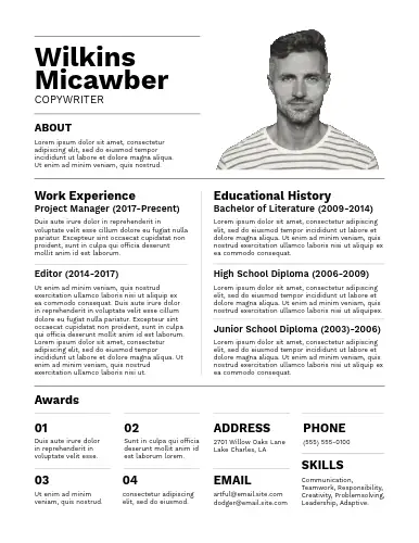 Resume 3 Template Preview