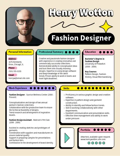 Resume 4 Template Preview